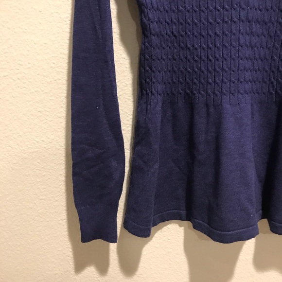 VILA MILANO Blue Peplum-Style Sweater - Picture 4 of 4